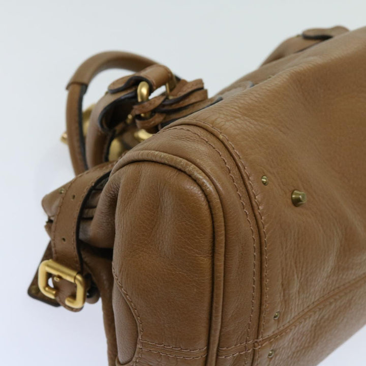 Chloe Paddington Hand Bag Leather Brown 01 09 51 5191 bs10726