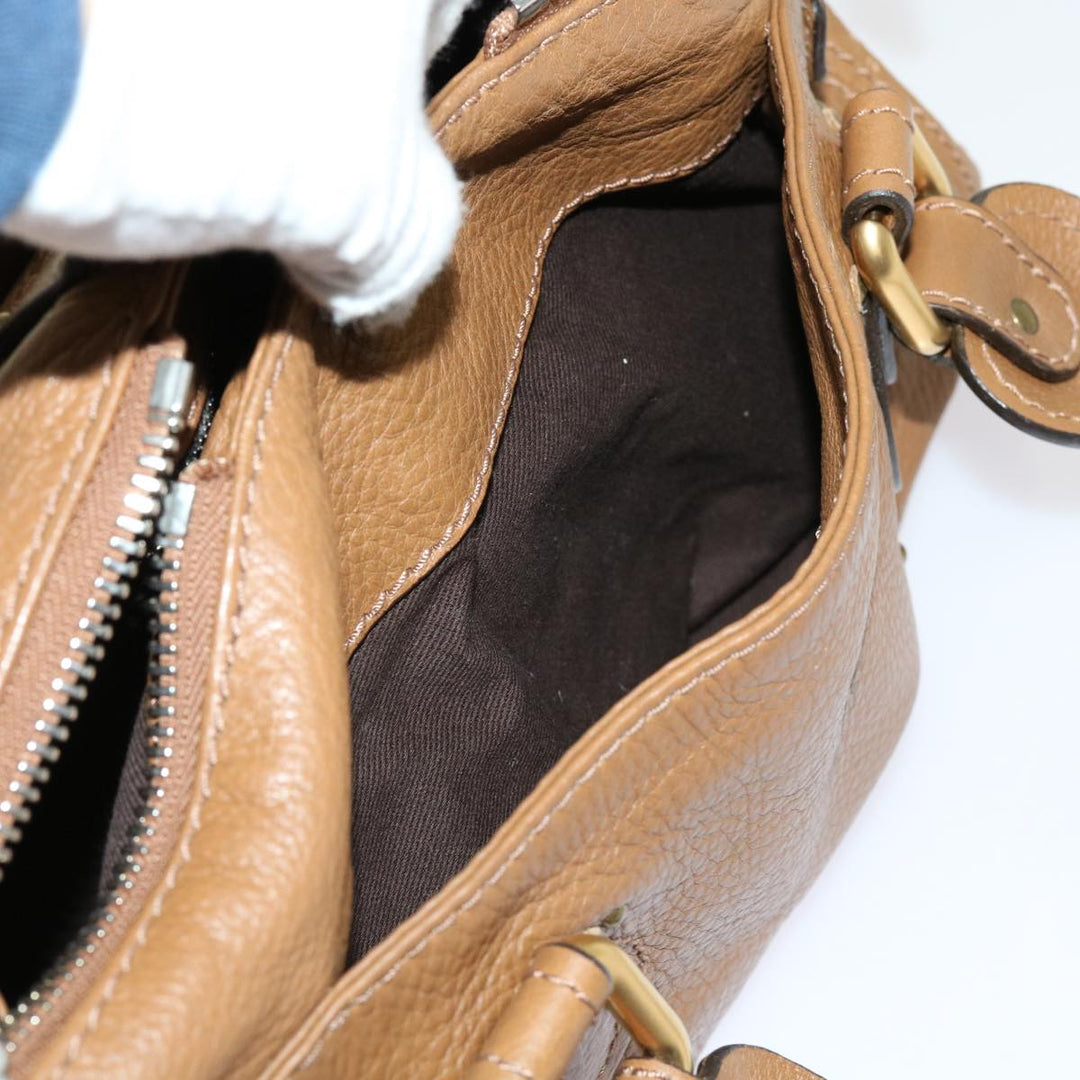 Chloe Paddington Hand Bag Leather Brown 01 09 51 5191 bs10726