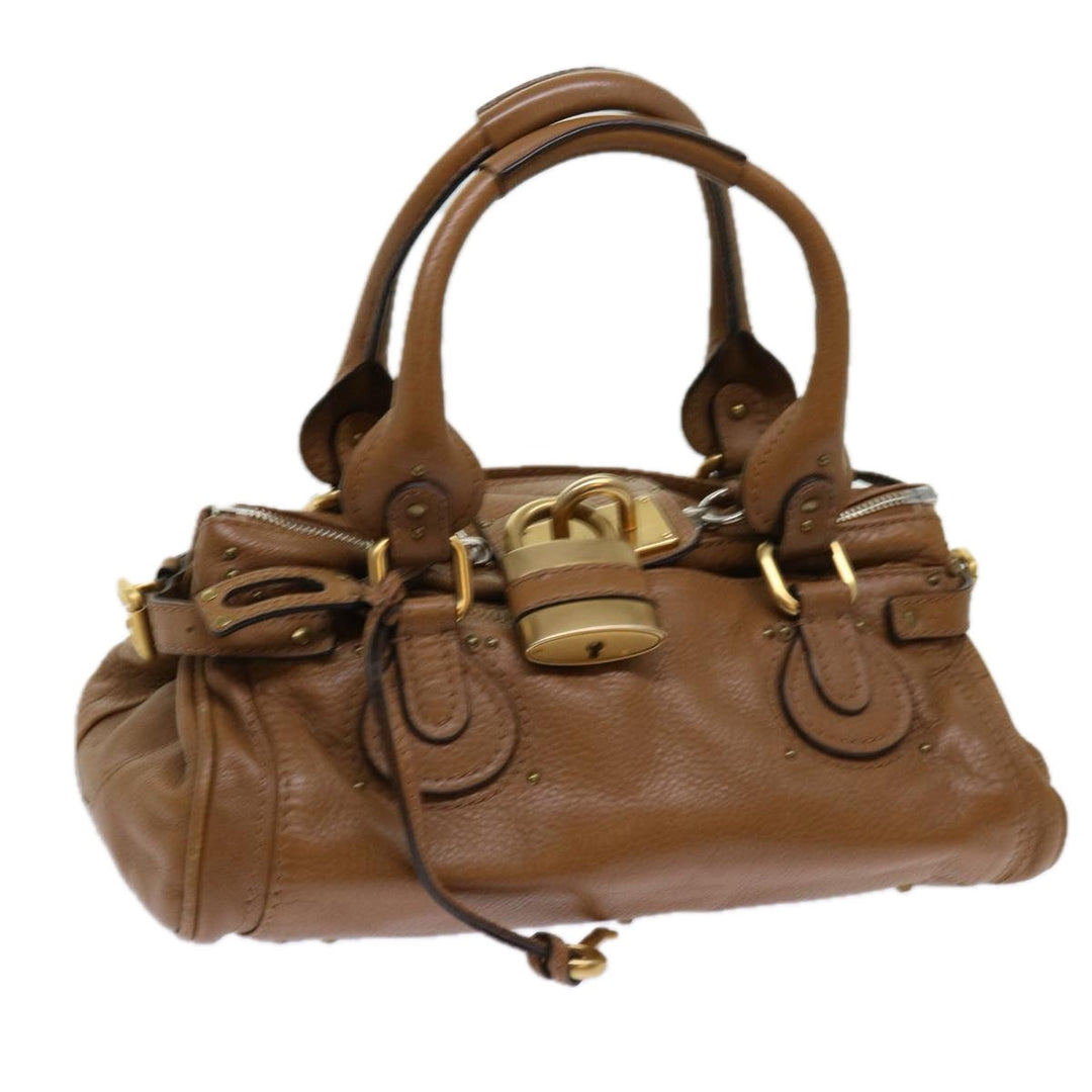 Chloe Paddington Hand Bag Leather Brown 01 09 51 5191 bs10726