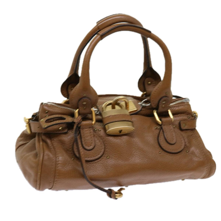 Chloe Paddington Hand Bag Leather Brown 01 09 51 5191 bs10726