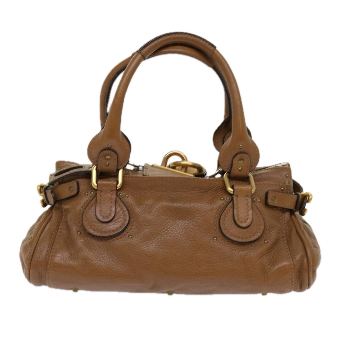 Chloe Paddington Hand Bag Leather Brown 01 09 51 5191 bs10726