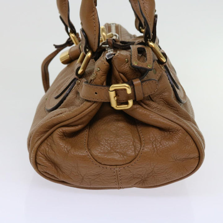 Chloe Paddington Hand Bag Leather Brown 01 09 51 5191 bs10726