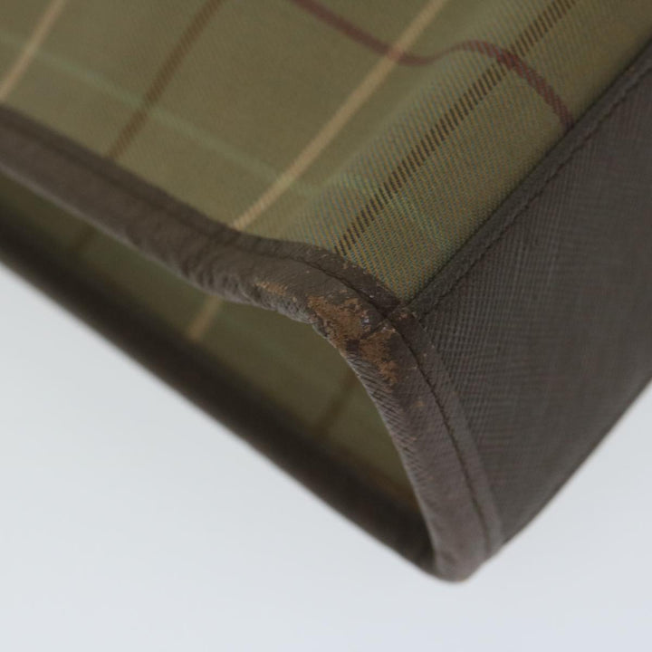 BURBERRYSs Nova Check Clutch Bag Nylon Canvas Brown Auth bs10776