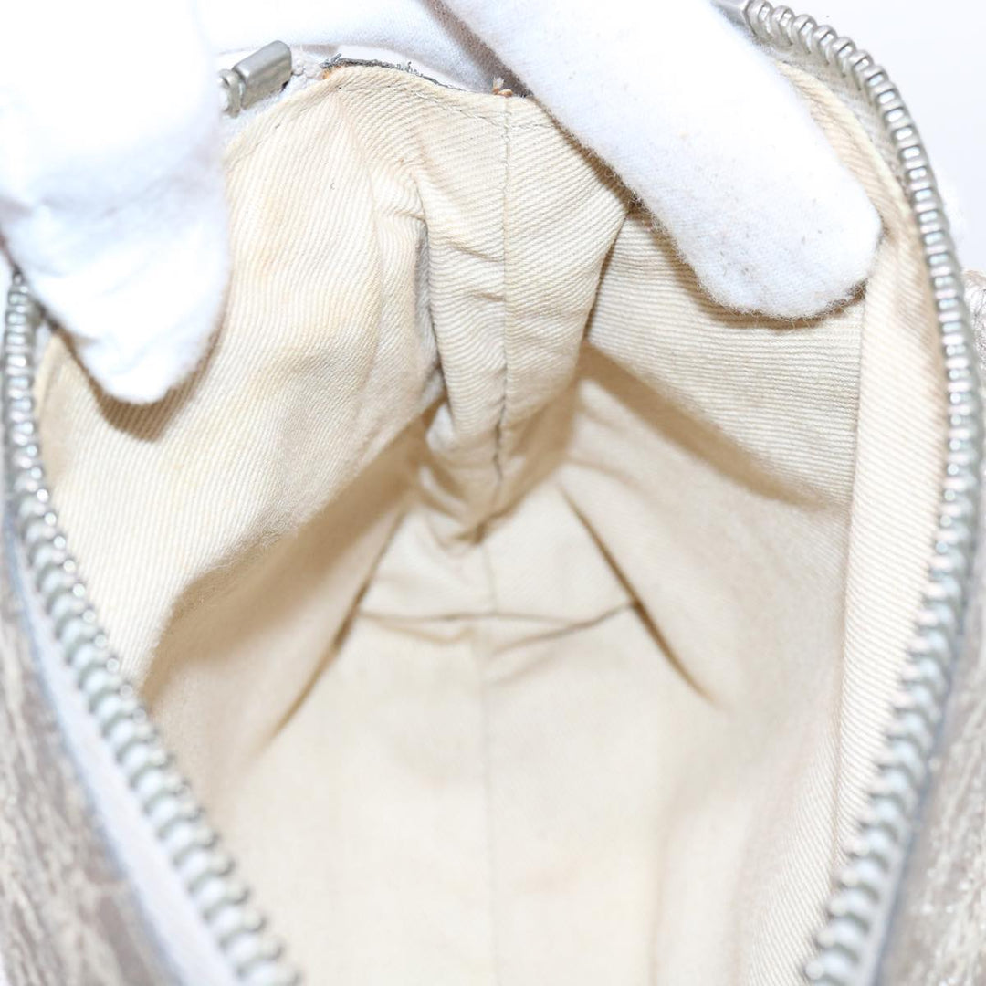 Chloe Shoulder Bag Leather Silver 02-09-51-595 bs10805