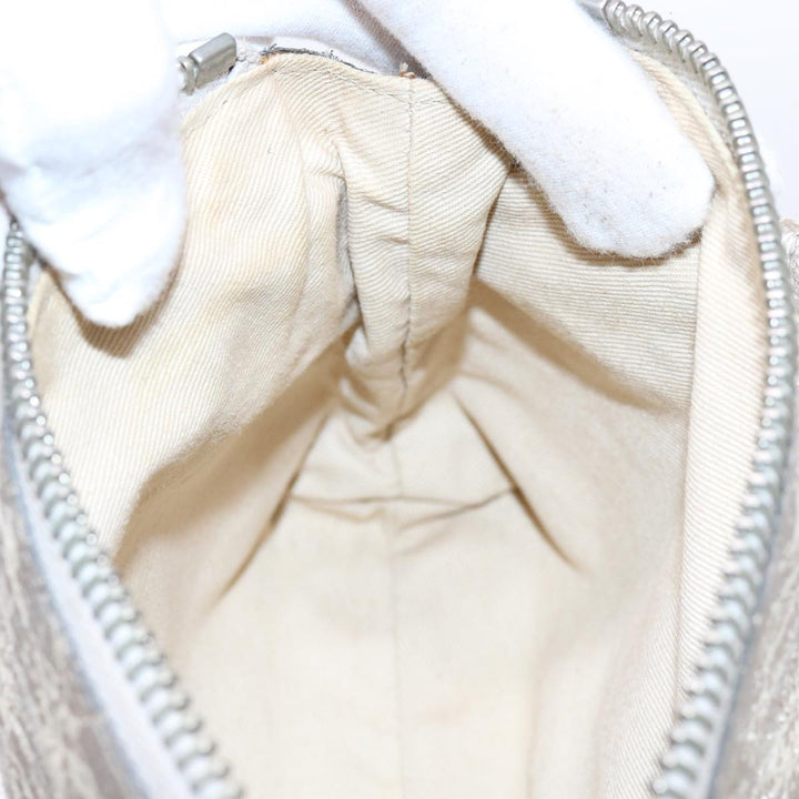 Chloe Shoulder Bag Leather Silver 02-09-51-595 bs10805