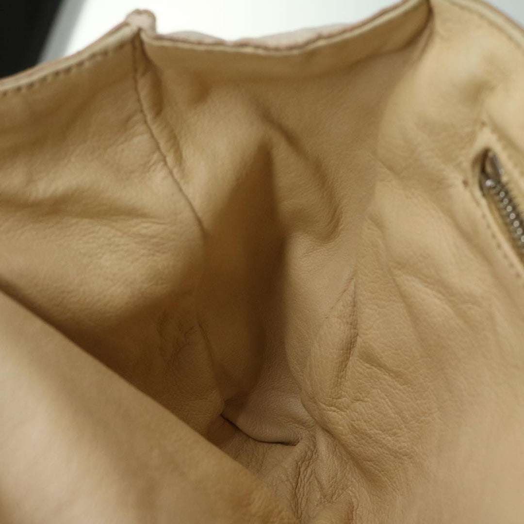 Chloe Shoulder Bag Leather Beige 175-BM-0107 bs10806