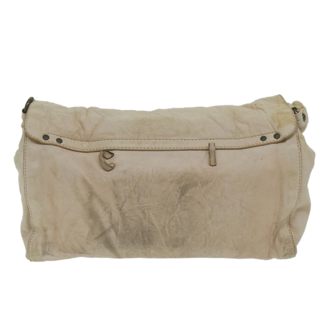 Chloe Shoulder Bag Leather Beige 175-BM-0107 bs10806