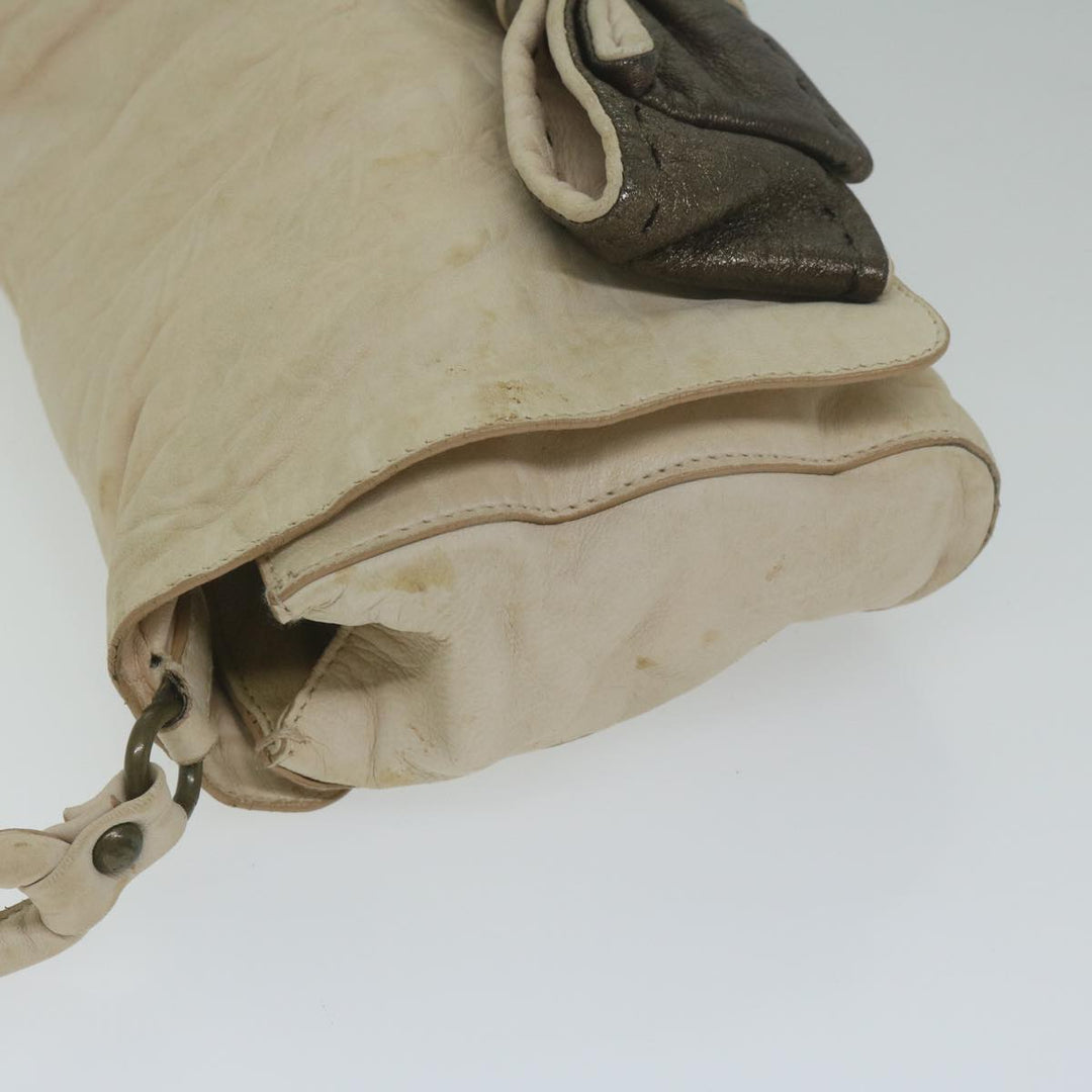Chloe Shoulder Bag Leather Beige 175-BM-0107 bs10806