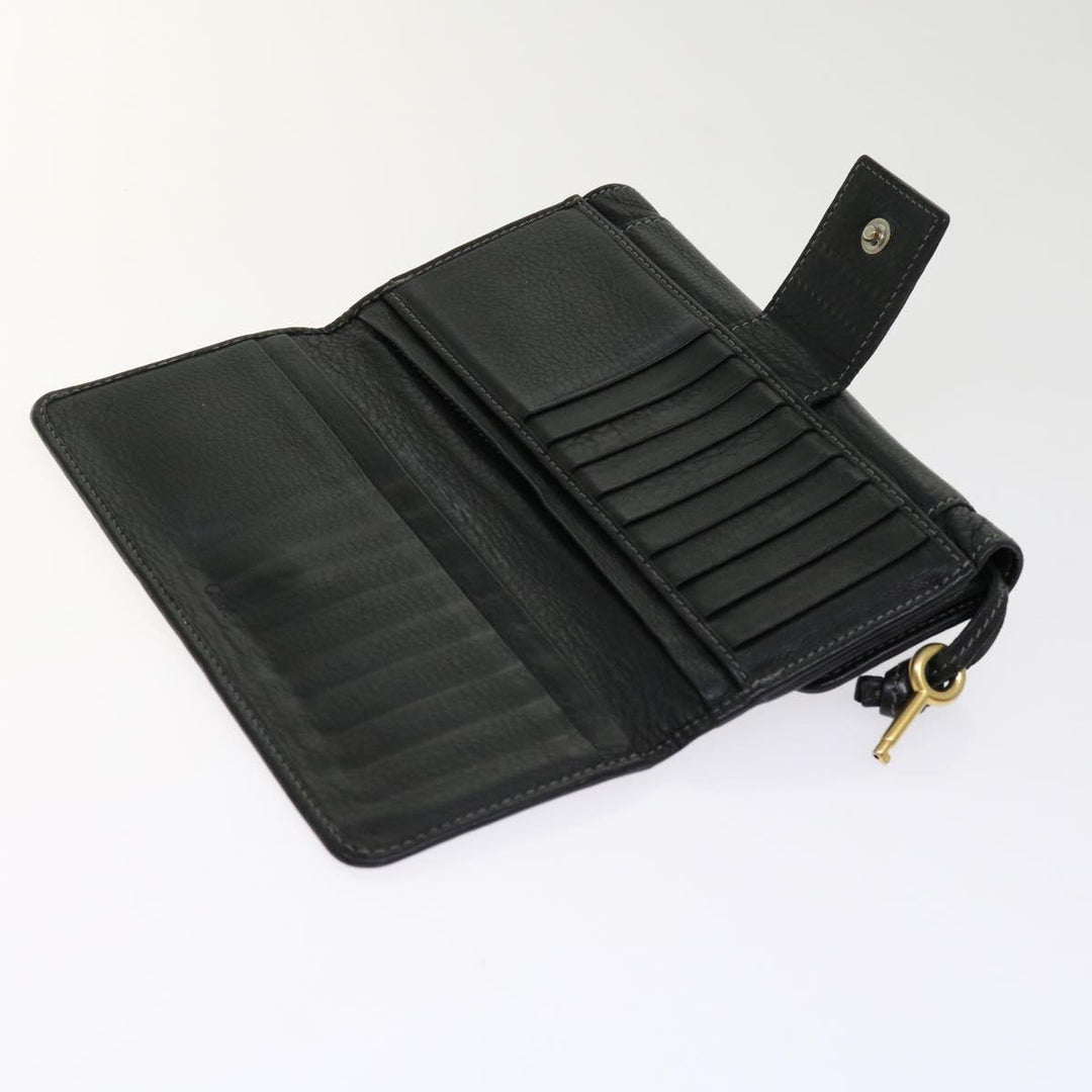 Chloe Wallet Leather 3Set Black Gray bs10807