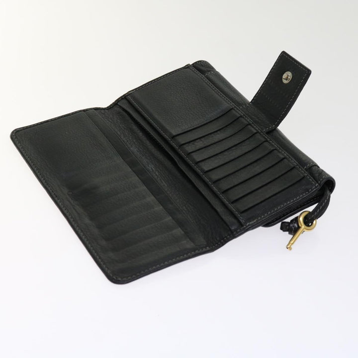 Chloe Wallet Leather 3Set Black Gray bs10807
