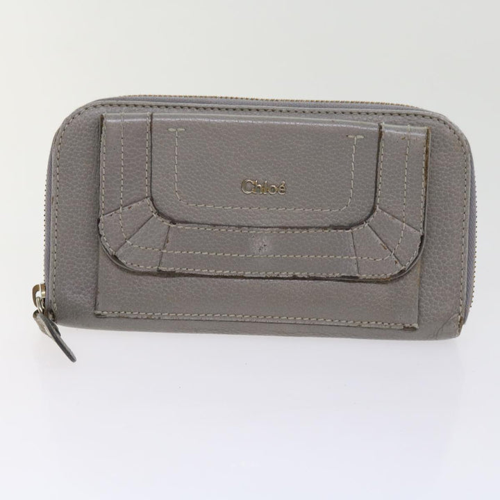 Chloe Wallet Leather 3Set Black Gray bs10807