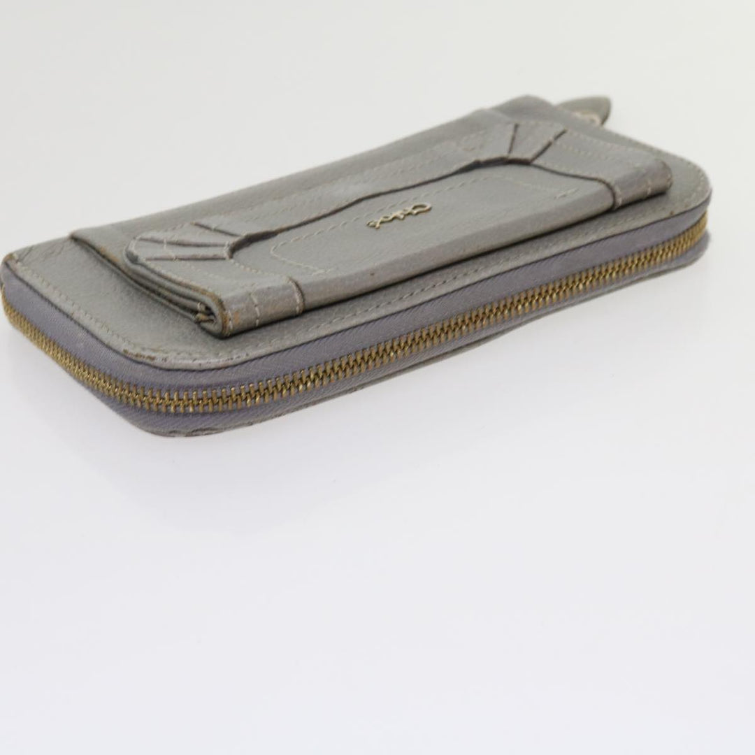 Chloe Wallet Leather 3Set Black Gray bs10807