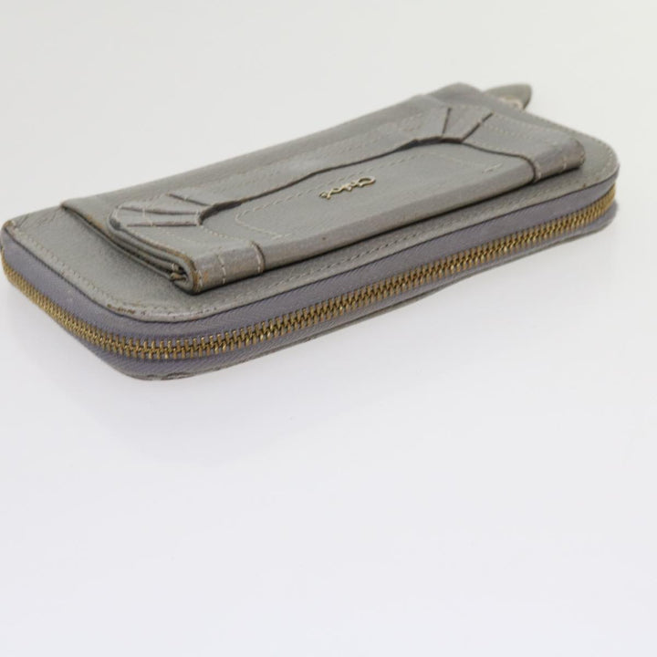 Chloe Wallet Leather 3Set Black Gray bs10807