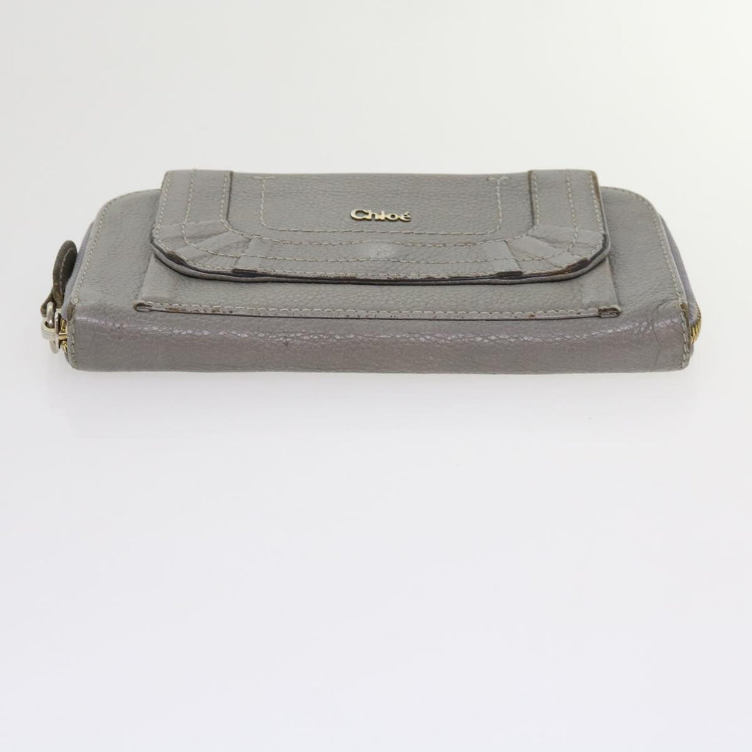 Chloe Wallet Leather 3Set Black Gray bs10807