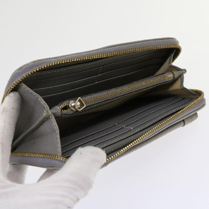 Chloe Wallet Leather 3Set Black Gray bs10807