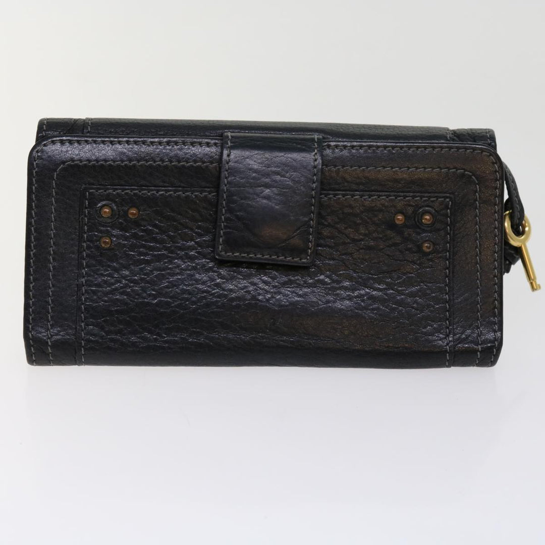 Chloe Wallet Leather 3Set Black Gray bs10807