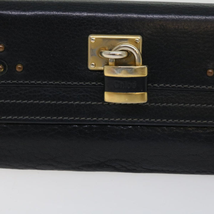Chloe Wallet Leather 3Set Black Gray bs10807