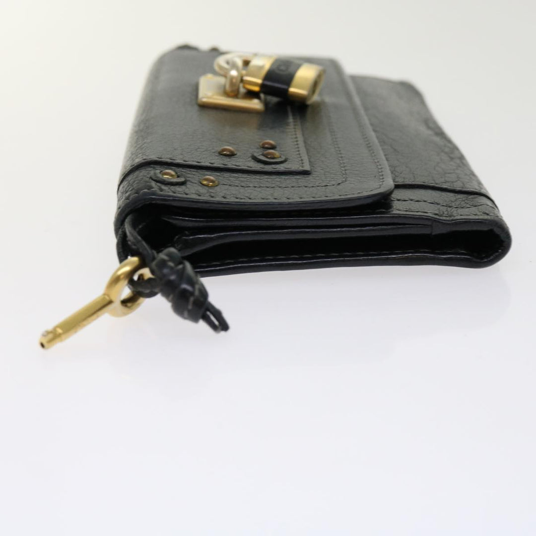 Chloe Wallet Leather 3Set Black Gray bs10807