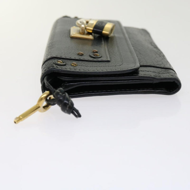 Chloe Wallet Leather 3Set Black Gray bs10807