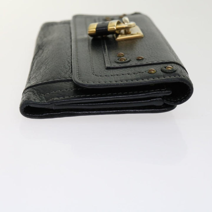 Chloe Wallet Leather 3Set Black Gray bs10807