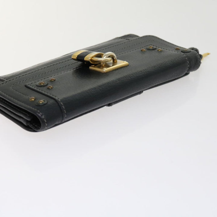 Chloe Wallet Leather 3Set Black Gray bs10807
