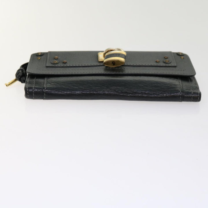 Chloe Wallet Leather 3Set Black Gray bs10807