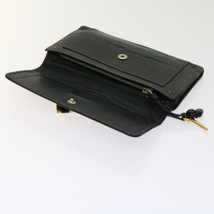 Chloe Wallet Leather 3Set Black Gray bs10807