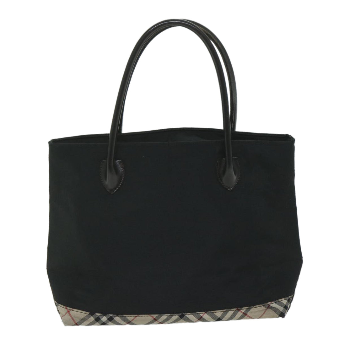 Burberry Blue Label Tote Bag Nylon Black Auth bs10845