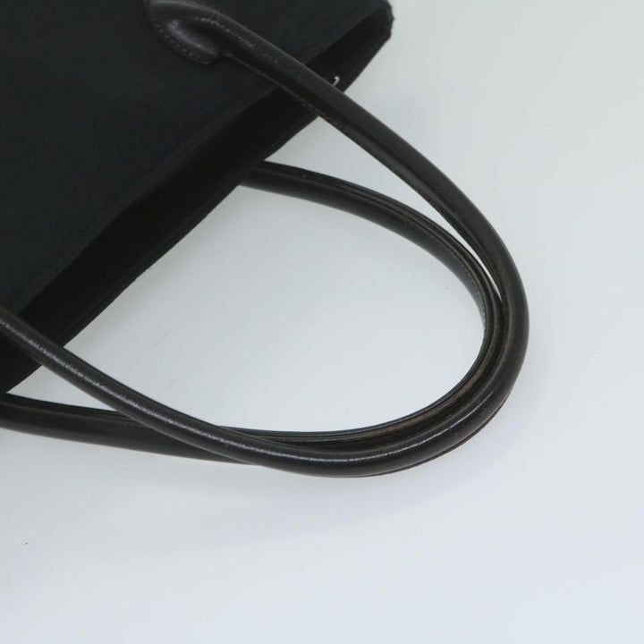 Burberry Blue Label Tote Bag Nylon Black Auth bs10845
