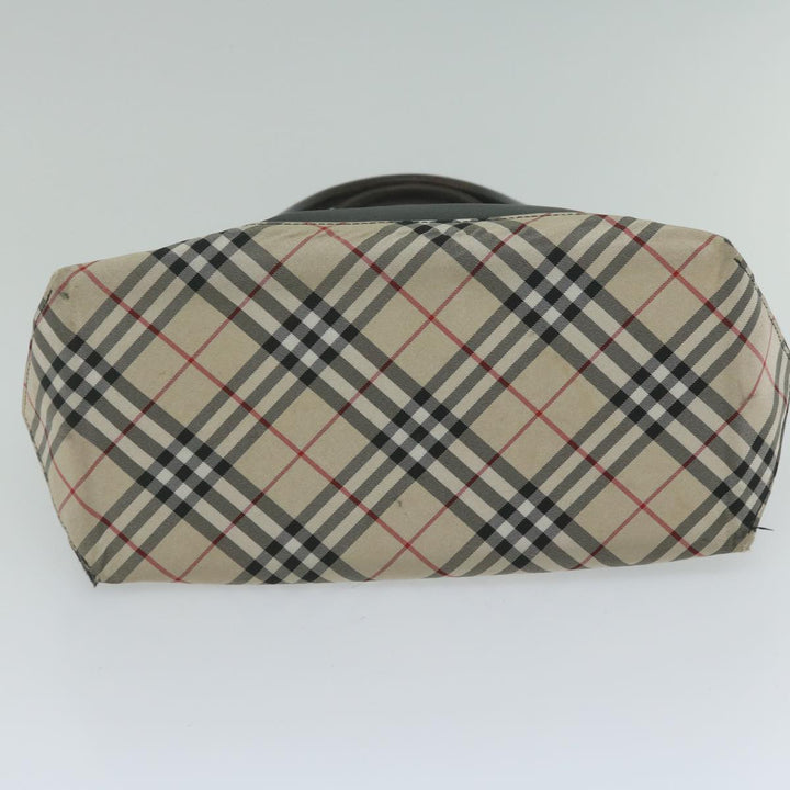 Burberry Blue Label Tote Bag Nylon Black Auth bs10845