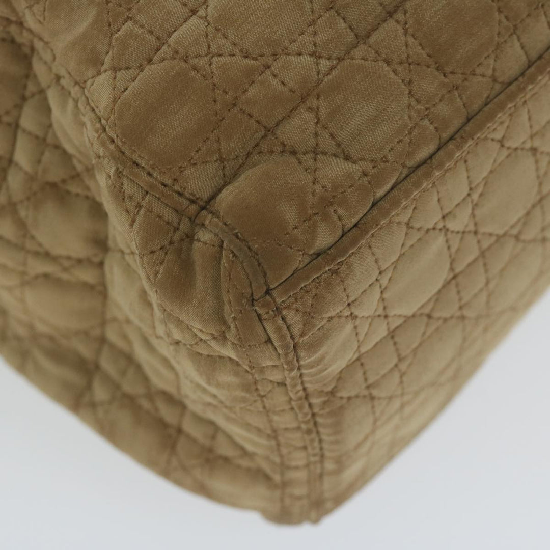 CHRISTIAN Dior Hand Bag Nylon Brown Auth bs11014