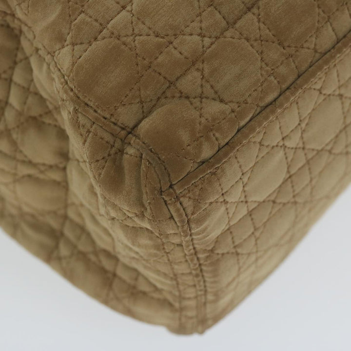 CHRISTIAN Dior Hand Bag Nylon Brown Auth bs11014