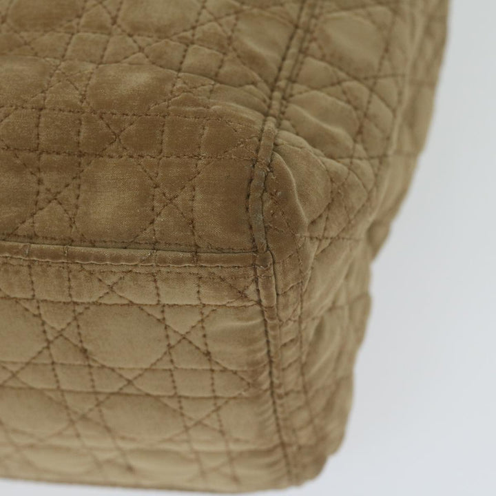 CHRISTIAN Dior Hand Bag Nylon Brown Auth bs11014