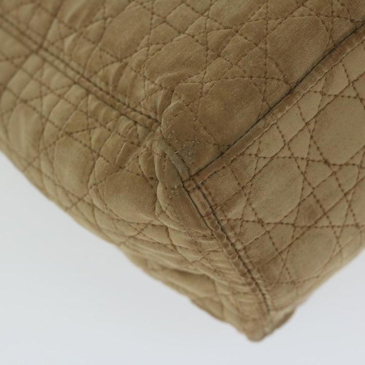 CHRISTIAN Dior Hand Bag Nylon Brown Auth bs11014