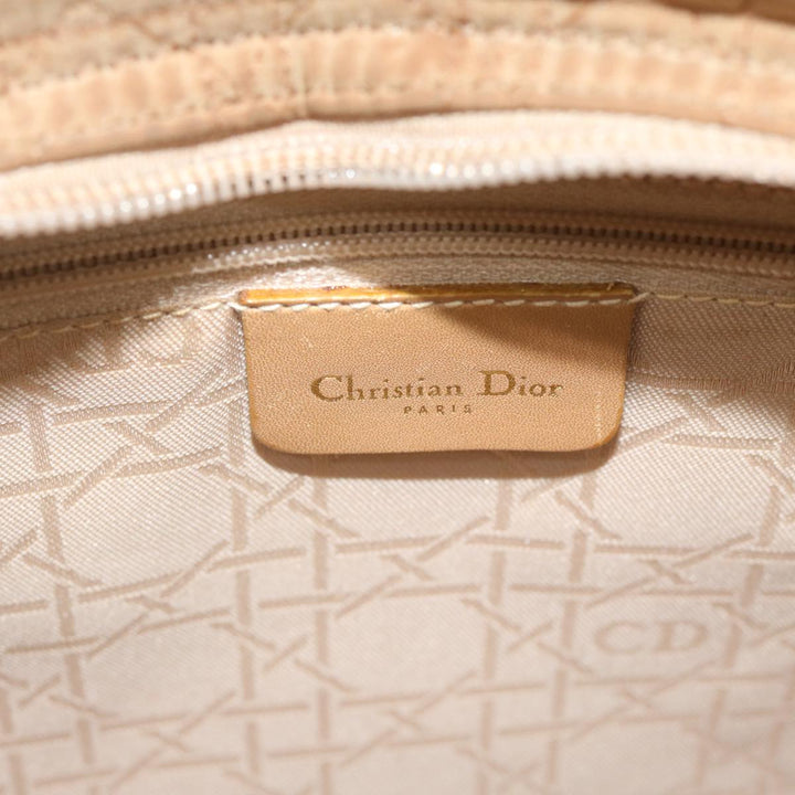 CHRISTIAN Dior Hand Bag Nylon Brown Auth bs11014