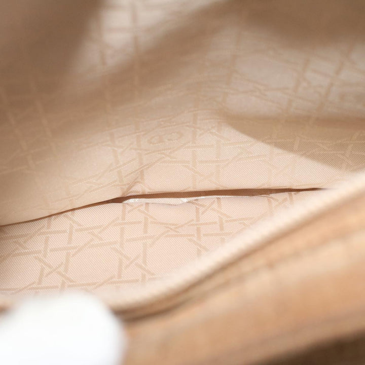 CHRISTIAN Dior Hand Bag Nylon Brown Auth bs11014