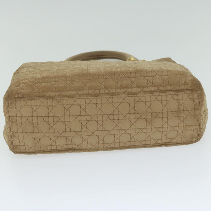 CHRISTIAN Dior Hand Bag Nylon Brown Auth bs11014