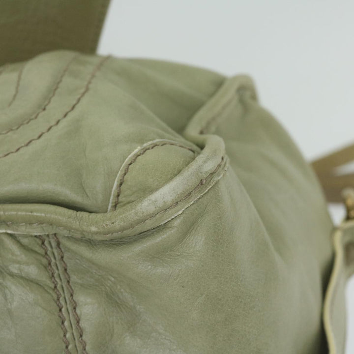 Chloe Hand Bag Leather Green bs11020