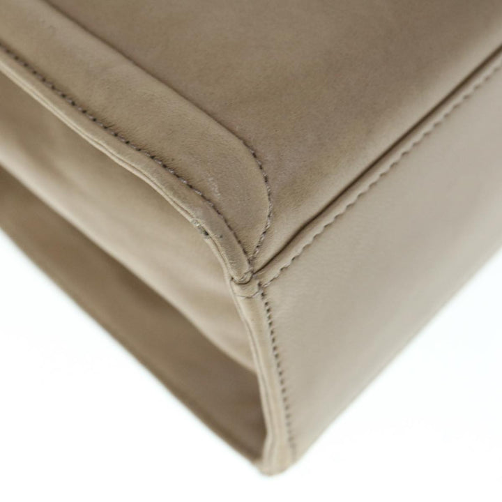 Top Quality Balenciaga Hand Bag Leather Beige Auth bs11037