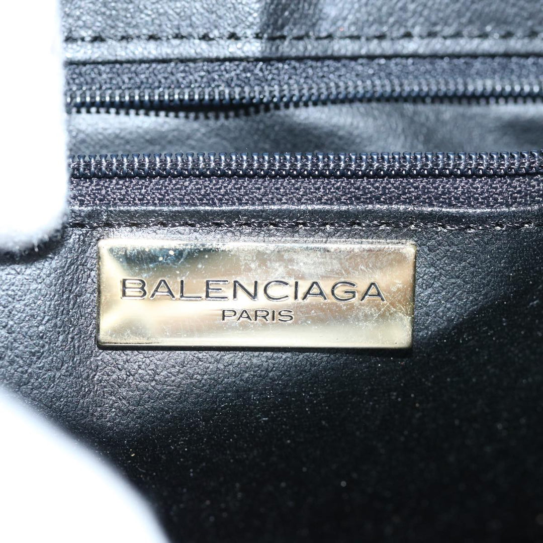 Top Quality Balenciaga Hand Bag Leather Beige Auth bs11037