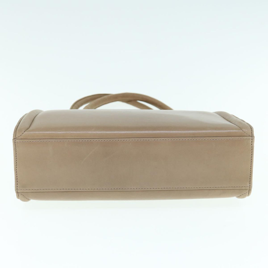 Top Quality Balenciaga Hand Bag Leather Beige Auth bs11037