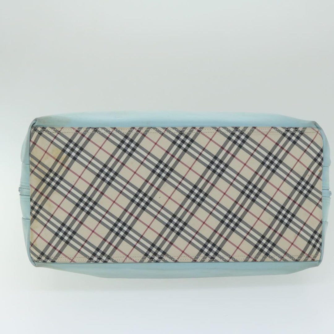 Burberry Hand Bag Nylon Light Blue Auth bs11128