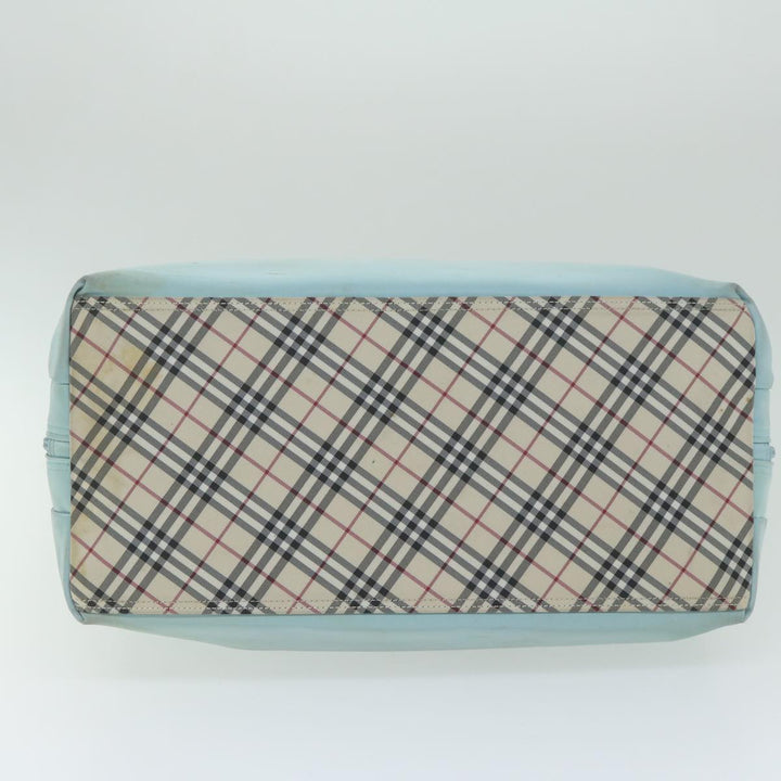 Burberry Hand Bag Nylon Light Blue Auth bs11128