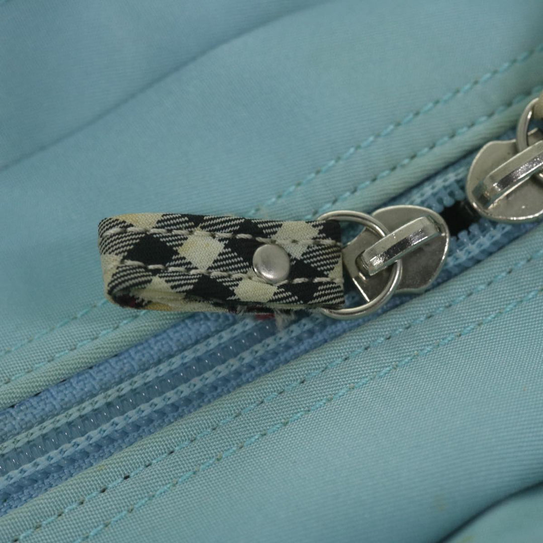 Burberry Hand Bag Nylon Light Blue Auth bs11128