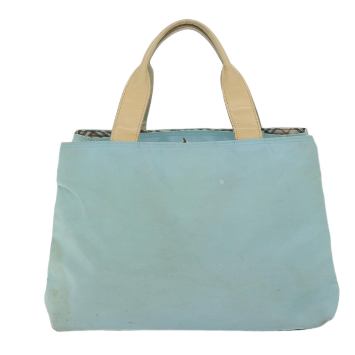 Burberry Hand Bag Nylon Light Blue Auth bs11128