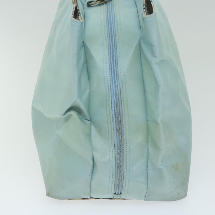 Burberry Hand Bag Nylon Light Blue Auth bs11128