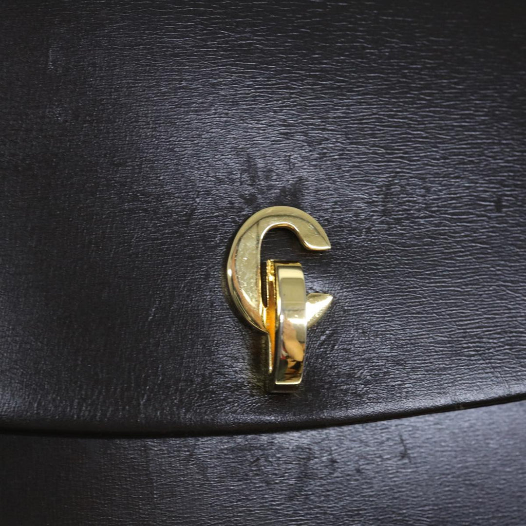 CHRISTIAN Dior Chain Shoulder Bag Leather Brown Auth bs11131