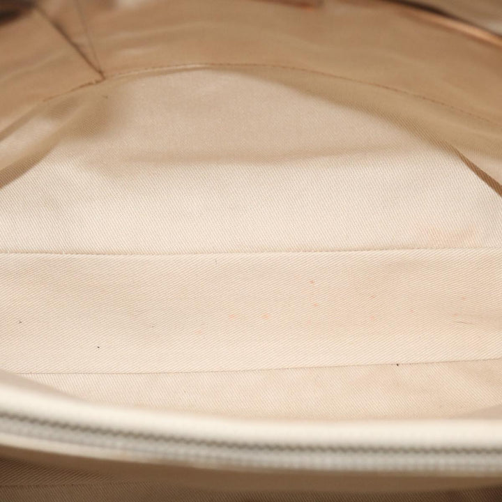 Celine C Macadam Canvas Tote Bag Beige Auth bs11430