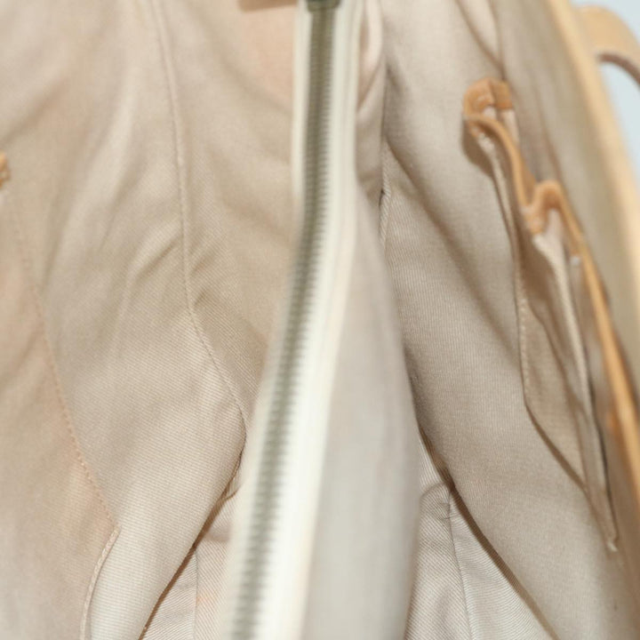 Celine C Macadam Canvas Tote Bag Beige Auth bs11430