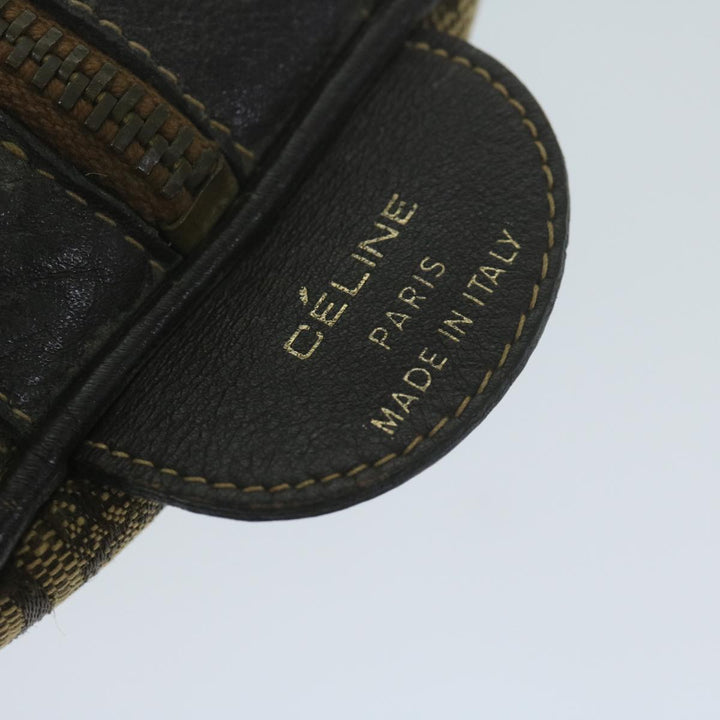 Celine C Macadam Canvas Boston Bag Brown Auth bs11460